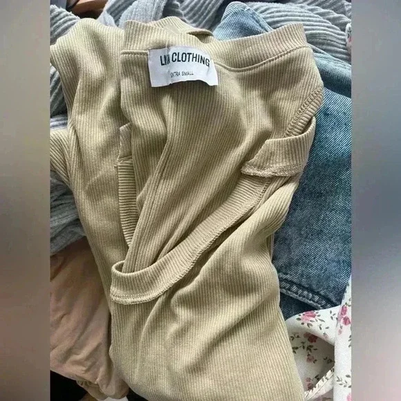 LNA Ribbed Midi Dress - Picture 2 of 2